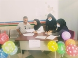 برپایی غرفه تشویق به فرزندآوری در بیمارستان امام محمد باقر (ع) قیر و کارزین